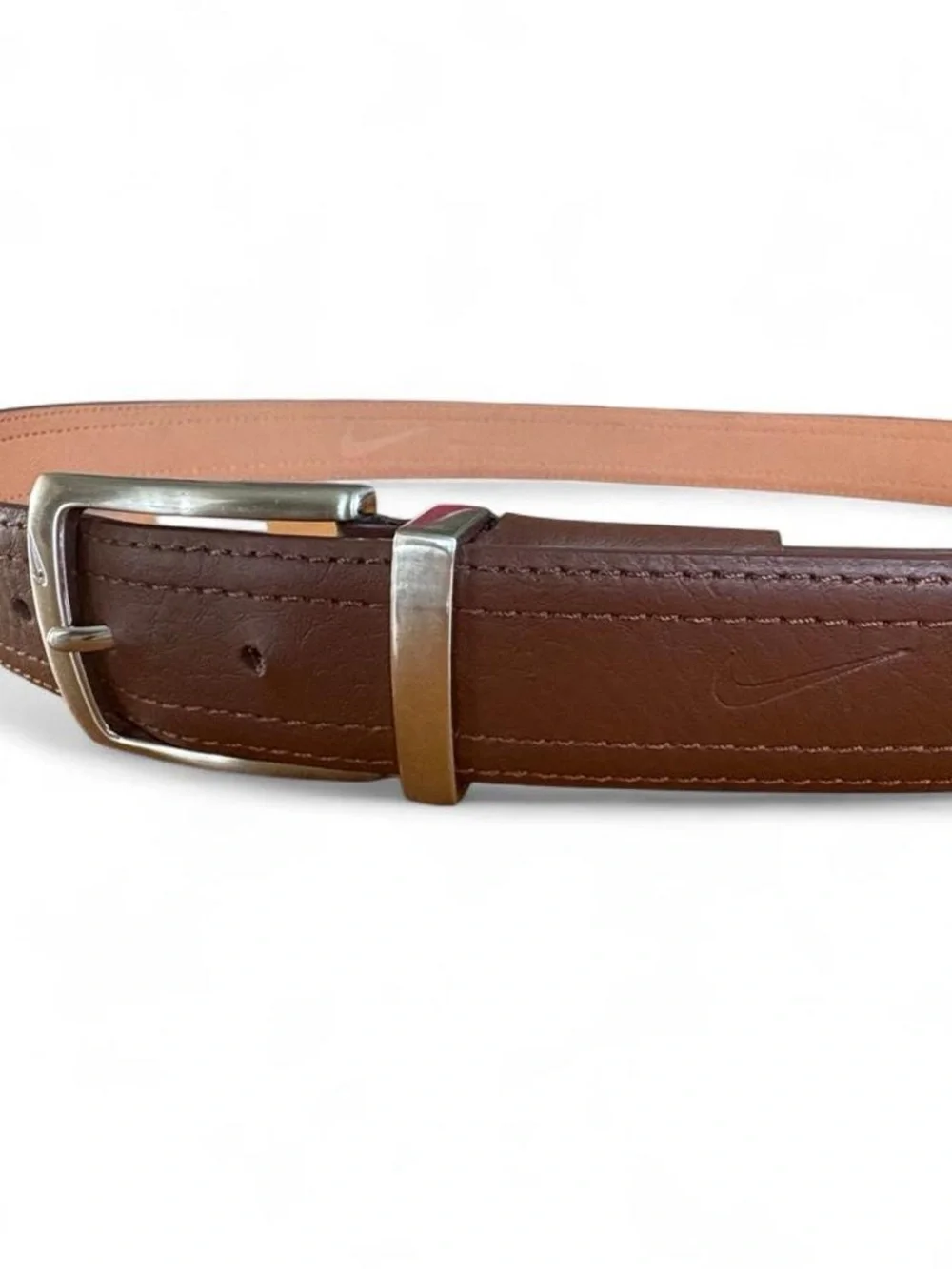 Nike G Flex Brown Leather Belt Sz 40 Golf Workwear Menswear Professional Classic